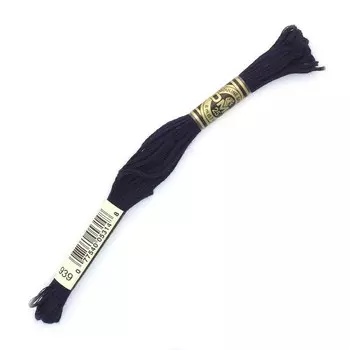 Нитки мулине DMC 117 (939), 12 шт. в упаковке