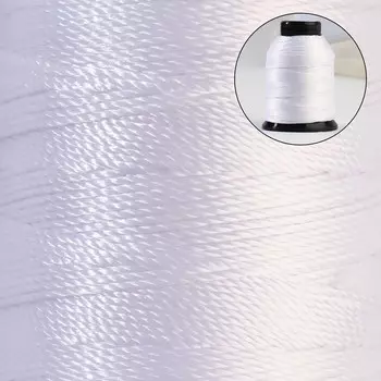 Нитки обувные, 270Л, 100 м, цвет белый, цена за 1 штуку