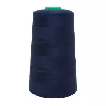 Нитки промышленные 40/2, универсальные, 5000 ярдов (097 тёмно-тёмно-синий)