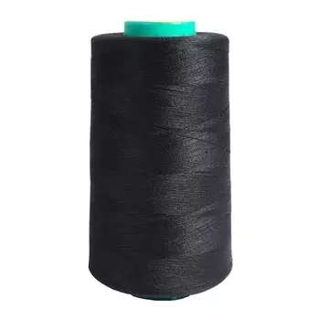 Нитки промышленные 40/2, универсальные, 5000 ярдов (200 чёрный)
