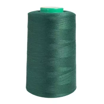 Нитки промышленные 40/2, универсальные, 5000 ярдов (140 тёмно-малахит)