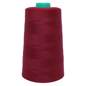 Нитки промышленные 40/2, универсальные, 5000 ярдов (247 тёмно-вишневый)