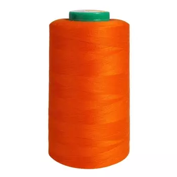 Нитки промышленные 40/2, универсальные, 5000 ярдов (218 тёмно-оранжевый)