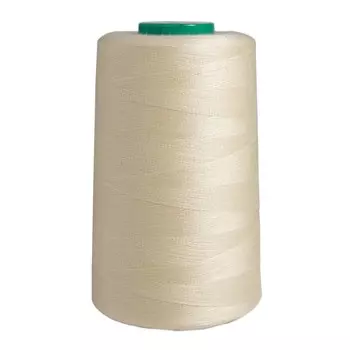 Нитки промышленные 40/2, универсальные, 5000 ярдов (152 бело-молочный)