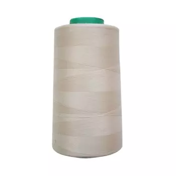 Нитки промышленные 50/2, для тонких тканей, 5000 ярд (230 светлый бежевый.пепел)