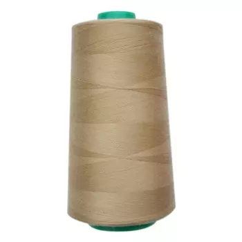Нитки промышленные 50/2, для тонких тканей, 5000 ярд (160 бежевый)