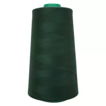 Нитки промышленные 50/2, для тонких тканей, 5000 ярд (126 тёмно-тёмно-зелёный)