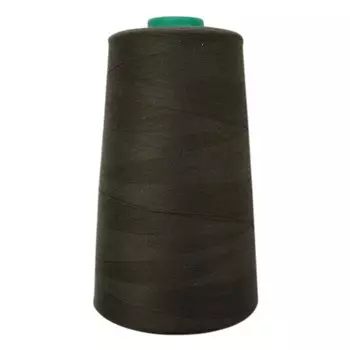 Нитки промышленные 50/2, для тонких тканей, 5000 ярд (345 тёмно-болотный)