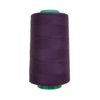 Нитки промышленные 50/2, для тонких тканей, 5000 ярд (081 баклажан)