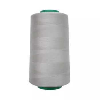 Нитки промышленные 50/2, для тонких тканей, 5000 ярд (331 бело-пепельный)