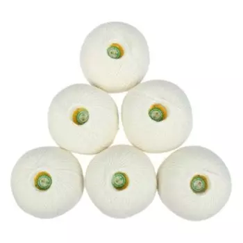 Нитки вязальные "Лилия" 440м/75гр 100% хлопок цвет 0101