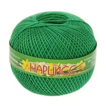 Нитки вязальные "Нарцисс" 395м/100гр 100% мерсеризованный хлопок цвет 3906