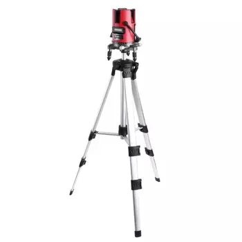 Нивелир DEKO DKLL02RB SET 4, самовыравнивающийся, кейс, штатив, 5/8", 30 м, ± 3 град