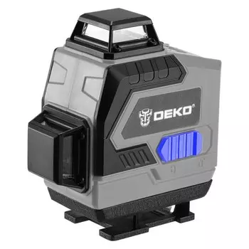 Нивелир DEKO DKLL16, 16 лучей, самовыравнивающийся, кейс, штатив 1,2 м, 20 м, ± 0.3 мм/м