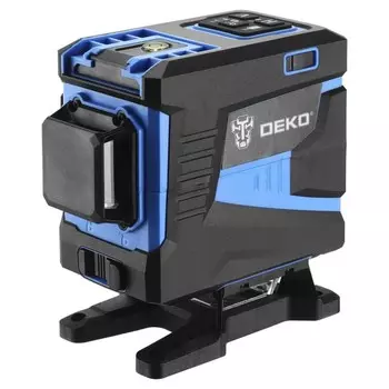 Нивелир DEKO LL12-HVR, 12 лучей, самовыравнивающийся, 1/4", 535 нм, 20 м, 360°