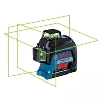 Нивелир лазерный Bosch GLL 3-80 G (AA) + кейс, гориз.+ 2 верт.плоскости на 360°