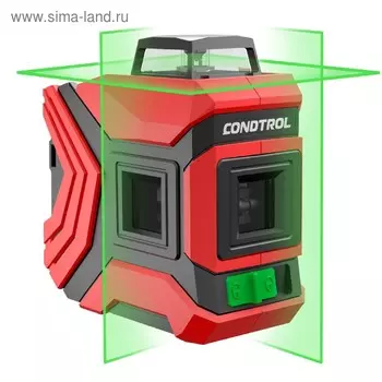 Нивелир лазерный CONDTROL GFX360-3, 20-40 м, 520 hm, горизонталь 360°/ 2 вертикали, 2 класс 484349