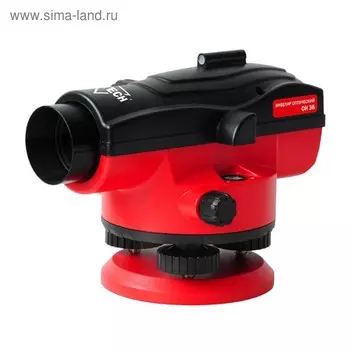 Нивелир оптический Elitech ОН36, 36х, объектив 40 мм, ±1.5 мм/км, отвес, ключ, кейс