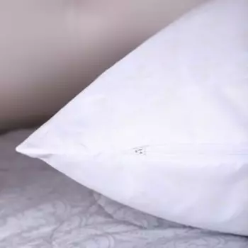 Наволочка-наперник 50х70см на молнии Римский (белый) , тик 90г/м, пэ70%, хл30%