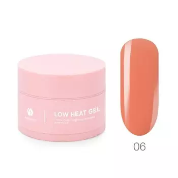 Низкотемпературный однофазный цветной гель Adricoco Low heat, №06 лососёвый, 30 мл