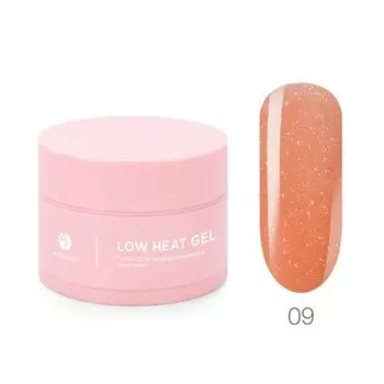 Низкотемпературный однофазный цветной гель Adricoco Low heat, №09 искрящийся цитрус, 30 мл