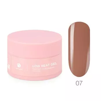 Низкотемпературный однофазный цветной гель Adricoco Low heat, №07 каштановый, 50 мл