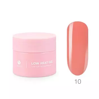 Низкотемпературный однофазный цветной гель Adricoco Low heat, №10 коралловый, 15 мл