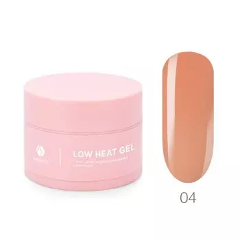 Низкотемпературный однофазный цветной гель Adricoco Low heat, №04 медовый, 30 мл