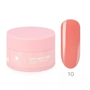 Низкотемпературный однофазный цветной гель Adricoco Low heat, №10 коралловый, 50 мл