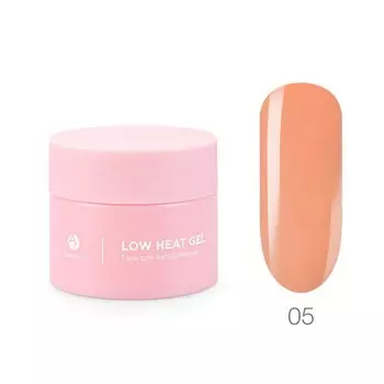 Низкотемпературный однофазный цветной гель Adricoco Low heat, №05 персиковый, 15 мл