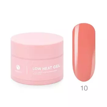 Низкотемпературный однофазный цветной гель Adricoco Low heat, №10 коралловый, 30 мл