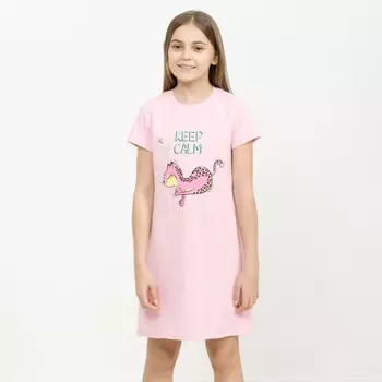 Ночная сорочка для девочек, рост 152 см, цвет розовый