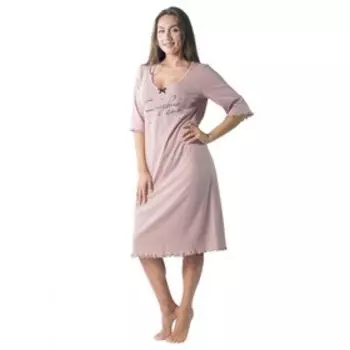 Ночная сорочка «Сладкие сны», размер 52, цвет розовый