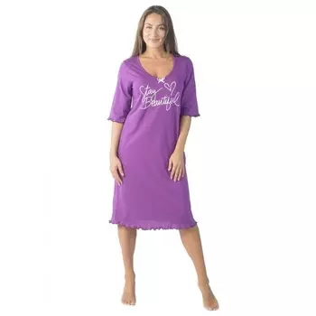 Ночная сорочка Stay beautiful, размер 50, цвет фиолетовый