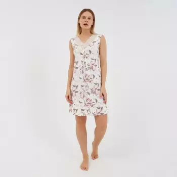 Ночная сорочка женская, цвет молочный, размер 48