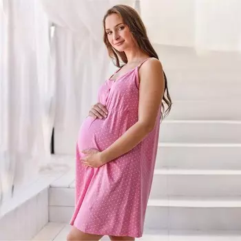 Ночная сорочка женская, цвет розовый, размер 54