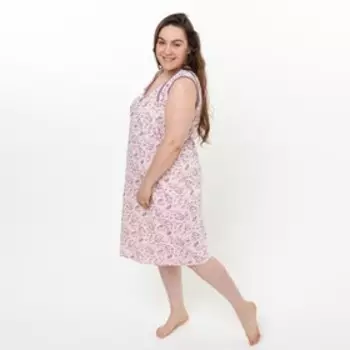 Ночная сорочка женская, цвет розовый, размер 58