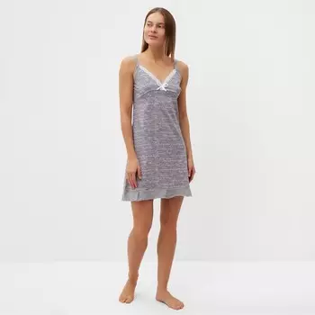 Ночная сорочка женская, цвет серый, размер 50