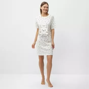 Ночная сорочка женская, цвет серый, размер 52