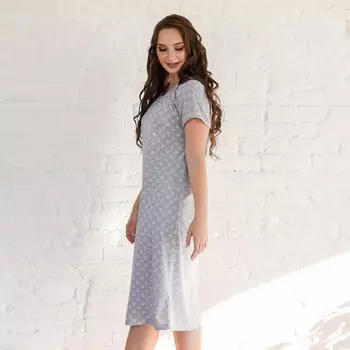 Ночная сорочка женская, цвет серый, размер 58