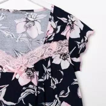 Ночная сорочка женская, цвет тёмно-синий, размер 50