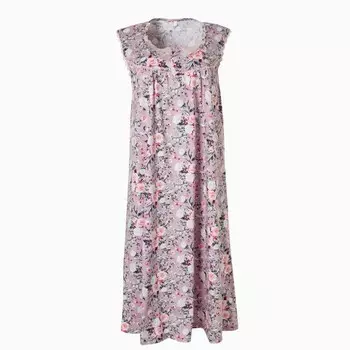 Ночная сорочка женская «Розочка», цвет розовый, размер 56