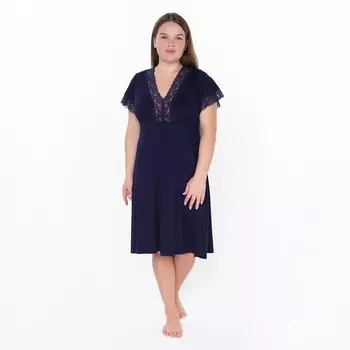 Ночная сорочка женская, темно-синий, р-р 50
