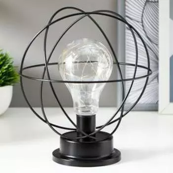 Ночник 16127/1 LED от батареек 3хАА черный 20х20х23 см