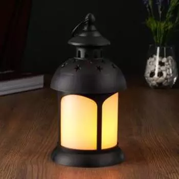 Ночник 48126 LED батарейки 3хААА черный 12х12х29 см