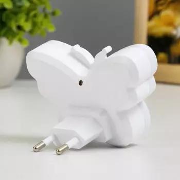 Ночник "Бабочка" LED 1Вт белый 9х6х6 см RISALUX