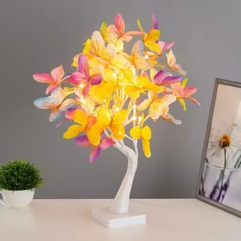 Ночник "Бабочки" LED цветные 25х25х50см RISALUX