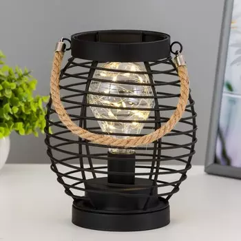 Ночник «Беримели» от батареек 3хАА черный 151519 см RISALUX