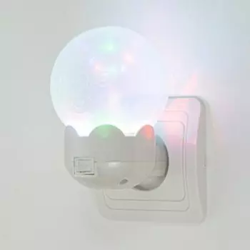 Ночник "Цветок" LED белый 7х7х11 см RISALUX