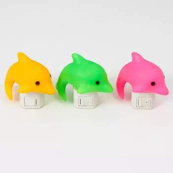 Ночник "Дельфин" LED МИКС 6х9х10 см